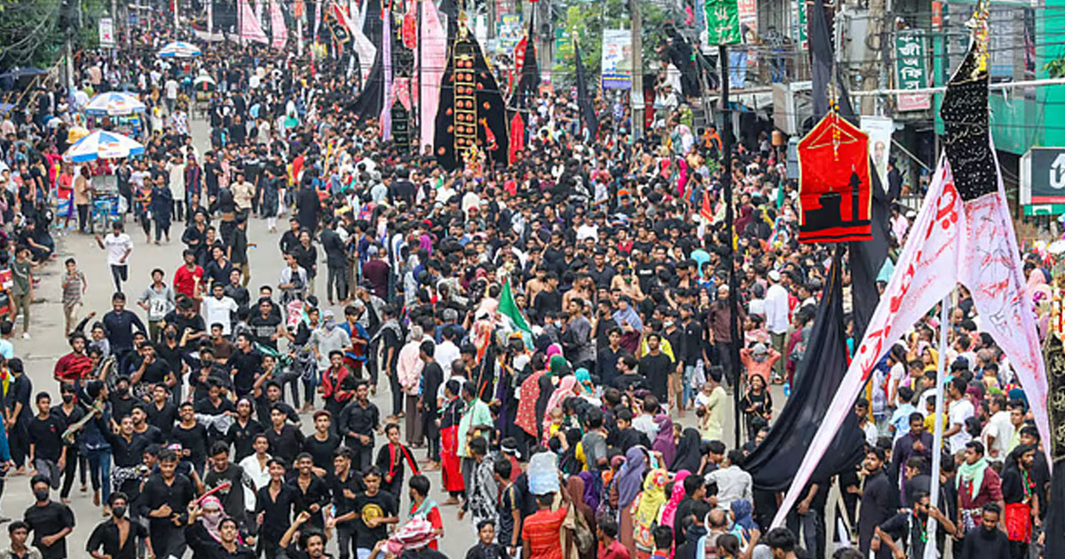 তাজিয়া মিছিল উপলক্ষে পুরান ঢাকায় যান চলাচলে বিধিনিষেধ
