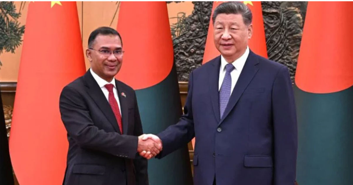 চীনের প্রেসিডেন্টের সঙ্গে প্রধানমন্ত্রীর বৈঠক