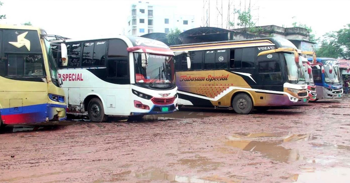 রাজশাহীর সঙ্গে সারা দেশের বাস চলাচল বন্ধ