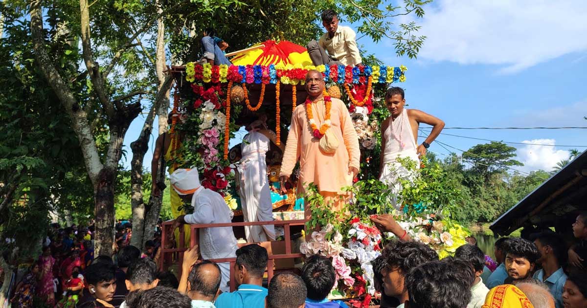 শ্যামনগরে মহাসমারোহে পালিত হলো জগন্নাথ দেবের শুভ রথযাত্রা