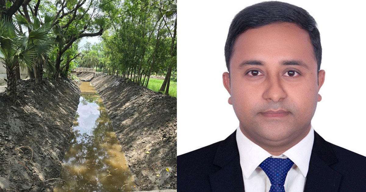 খাল পুনঃখনন শেষে অতিরিক্ত ৬১ লাখ টাকা ফেরত দিলেন ইউএনও
