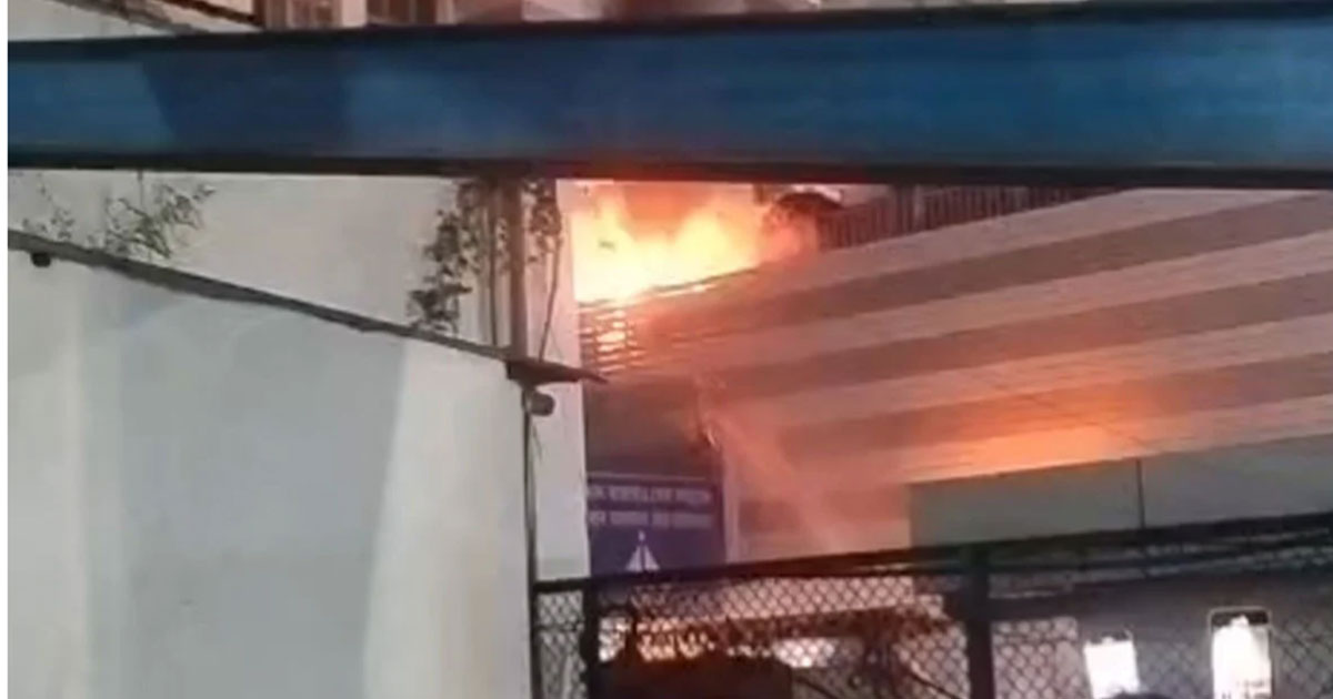 কলকাতা বিমানবন্দরে আগুন