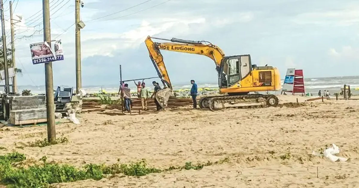 কক্সবাজার সমুদ্রসৈকতে নির্মাণকাজ বন্ধে হাইকোর্টের নির্দেশ