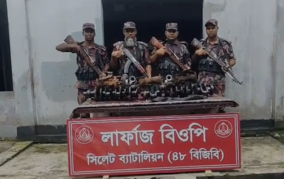 সিলেটে বিজিবির অভিযানে ৩৬ লাখ টাকার চোরাচালান জব্দ