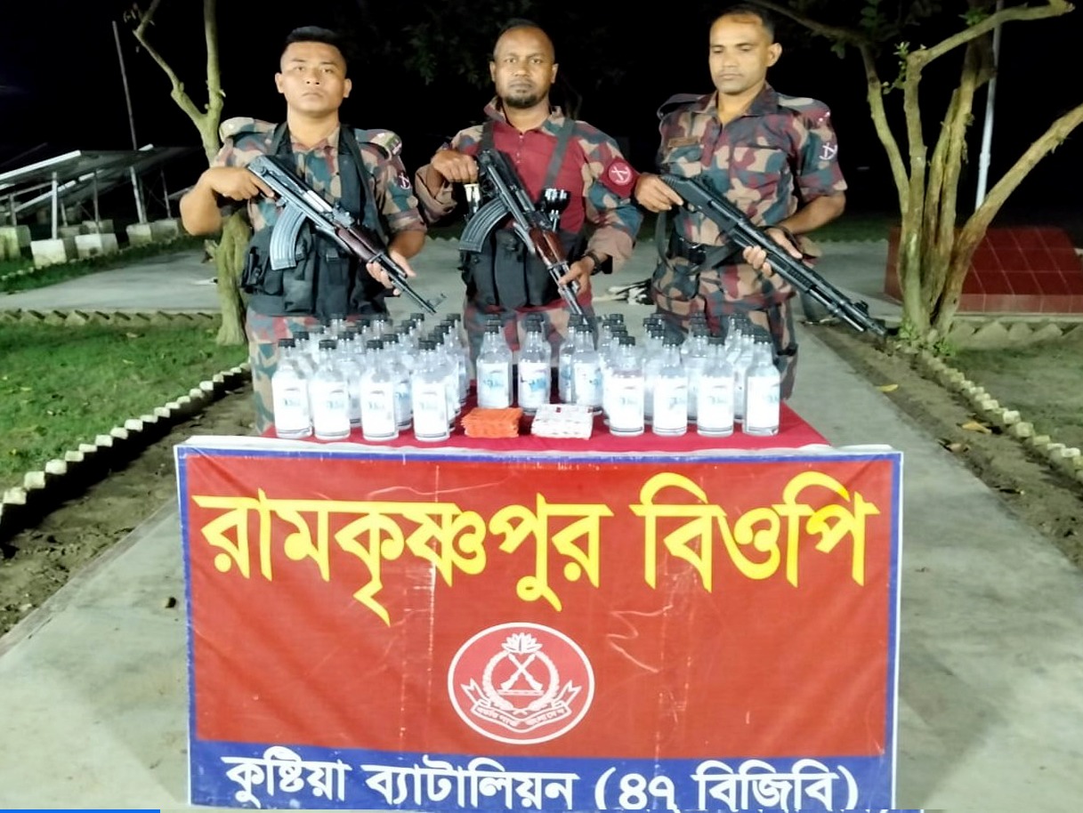 মেহেরপুরে বিজিবির অভিযানে ভারতীয় মালামাল উদ্ধার