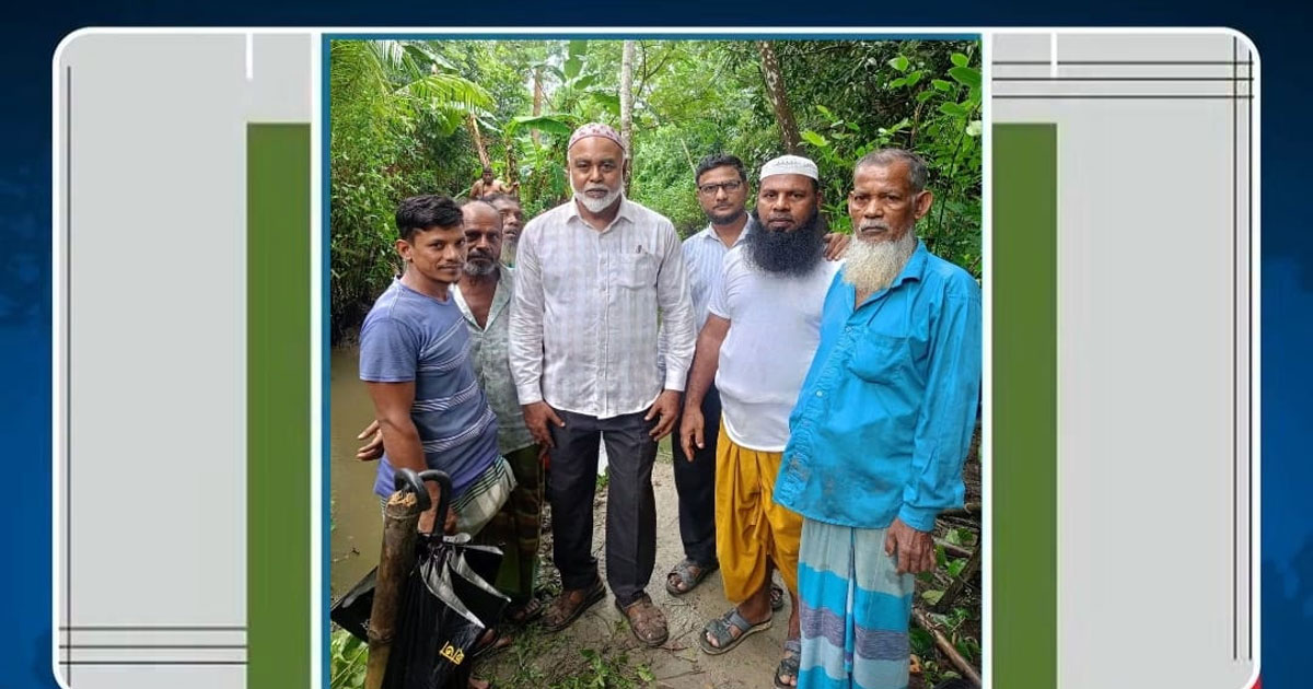 মহিষারে খালের ওপর কাঠের পোল নির্মাণের উদ্বোধন