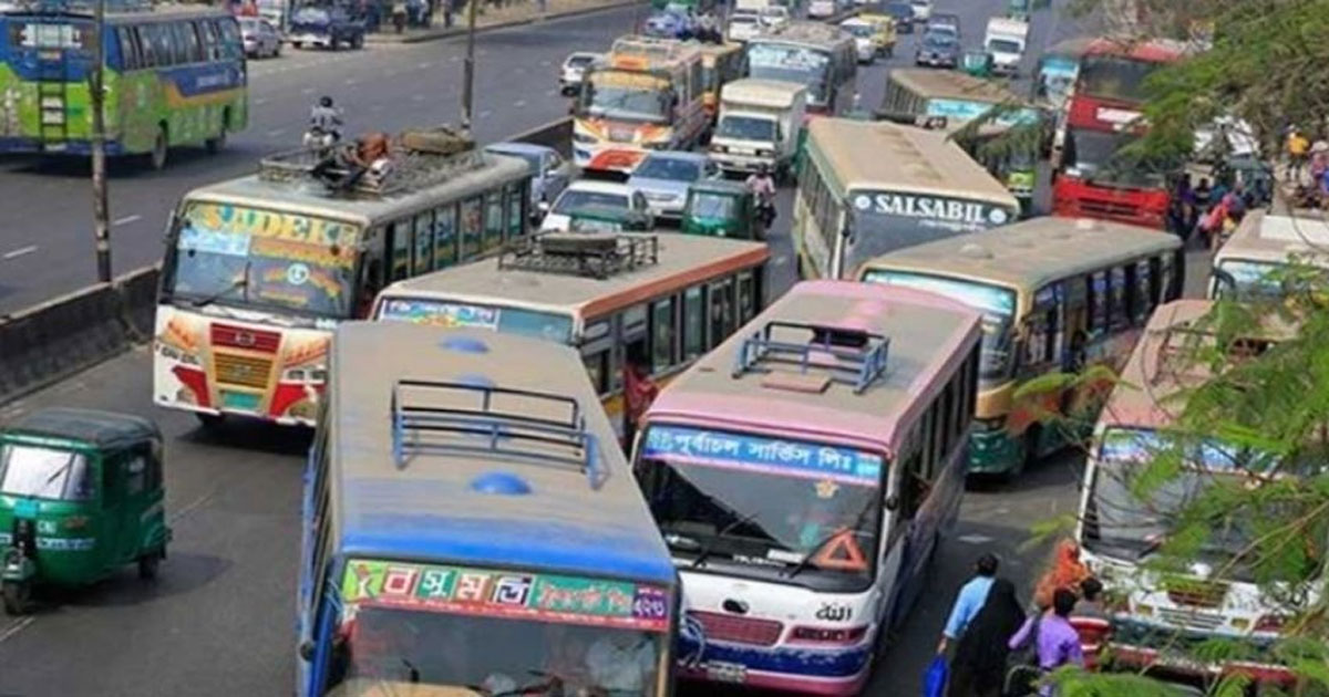 বাস-মিনিবাসের ভাড়া বাড়িয়ে প্রজ্ঞাপন জারি