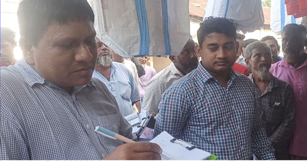 জগদল বাজারে কৃষি বিপণন অধিদপ্তরের অভিযান