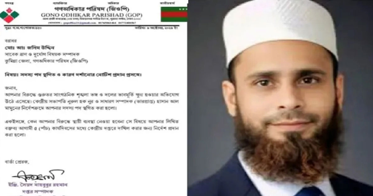 হাসনাত আবদুল্লাহর কাছে হারা সেই জসিম এবার খোয়ালেন দলের পদ