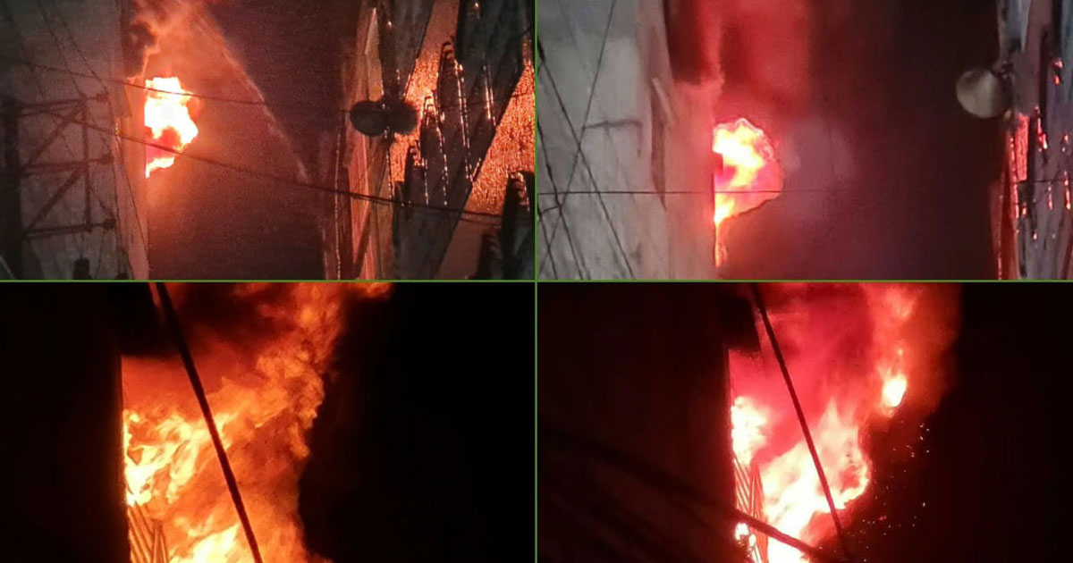 চকবাজার মার্কেটের আগুন ছড়াল পাশের ভবনেও, নিয়ন্ত্রণে ১০ ইউনিট