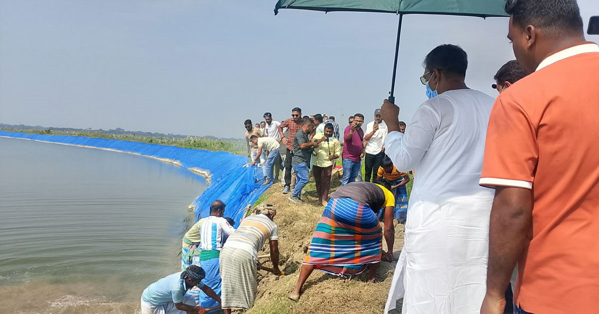 চাঁদপুরে ৪০০ একর কৃষিজমি দখল করে ৫০টি ঝিল, উচ্ছেদ অভিযান