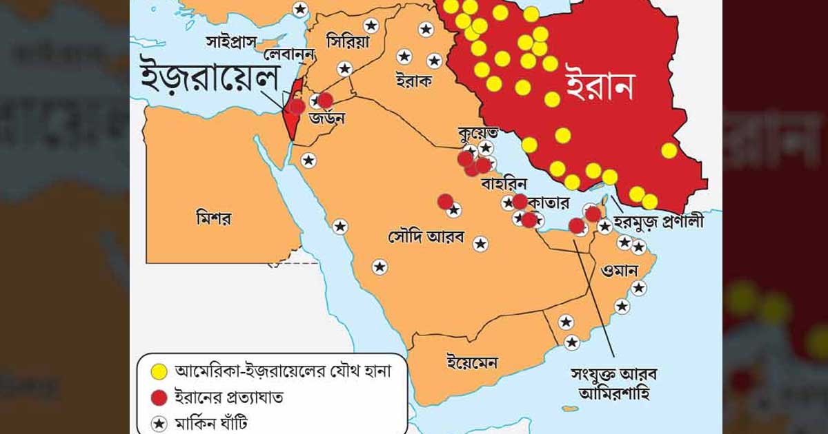 খামেনি নিহতের পর পশ্চিম এশিয়ার ১০ দেশে হামলা-পাল্টা হামলা