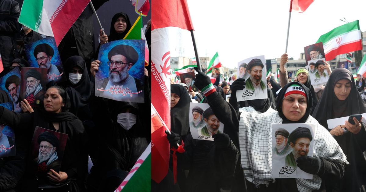 তেহরানে সমাবেশে মোজতবা খামেনির প্রতি সমর্থন, ইরানে বিভক্ত জনমত