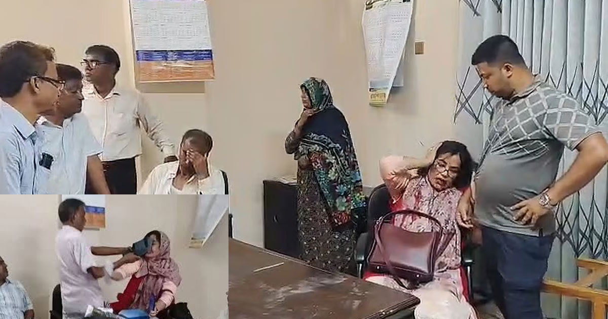 পরোয়ানা মাথায় নিয়েই বিএনপি নেতার নারী শিক্ষককে জুতাপেটা