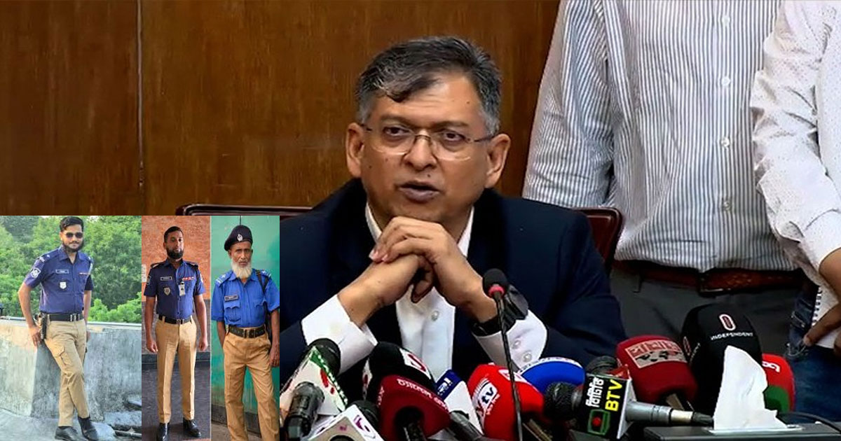 পুলিশের নতুন পোশাক নেভি ব্লু শার্ট, খাকি প্যান্ট