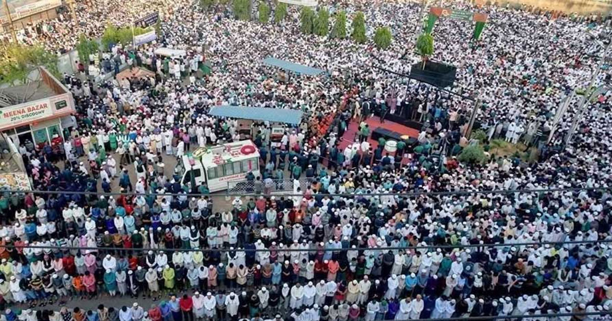 ইঞ্জিনিয়ার মোশাররফের জানাজায় মানুষের ঢল, জয় বাংলা স্লোগান
