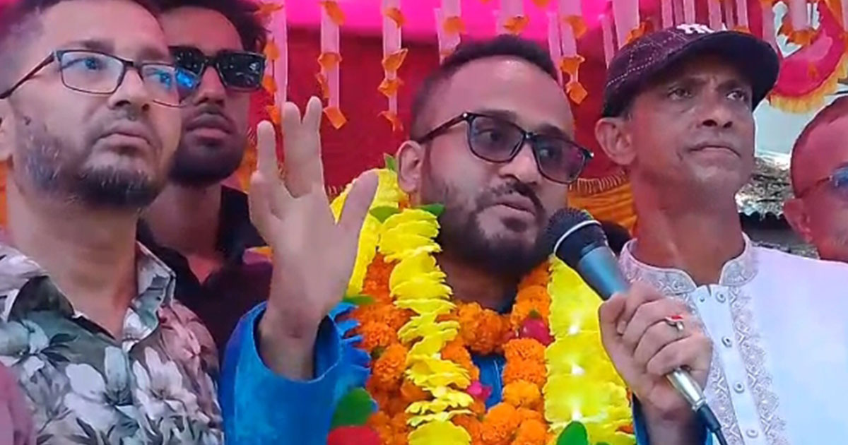 ছাত্রদলের যুগ্ম সম্পাদক রাজুর ফরিদপুরে মোটর শোভাযাত্রা