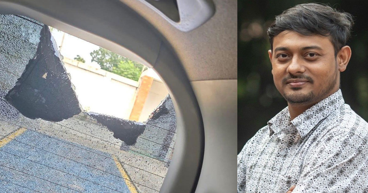নাসীরুদ্দীন পাটওয়ারীর গাড়িতে হামলার অভিযোগ